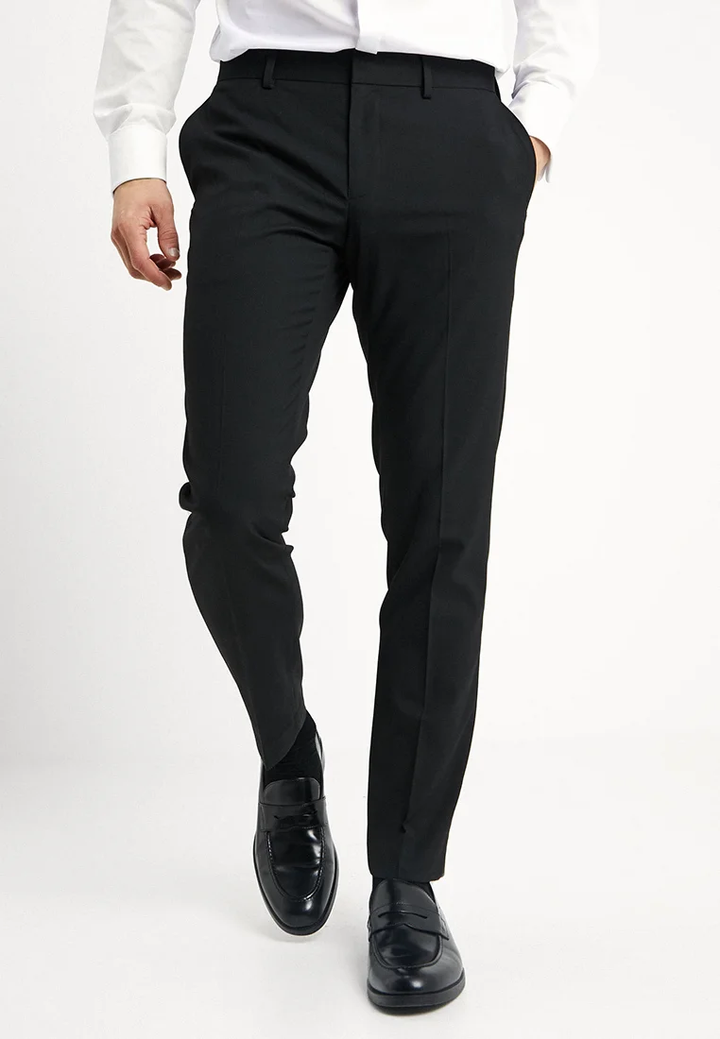 Fashion 2 Piece Men's Suit Flat Peak Lapel For Wedding (Blazer + Pants) mens event wear