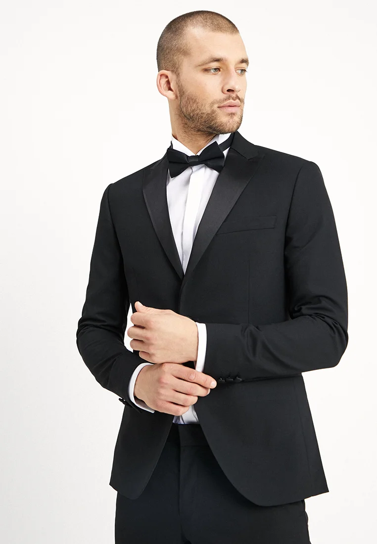 Fashion 2 Piece Men's Suit Flat Peak Lapel For Wedding (Blazer + Pants) mens event wear