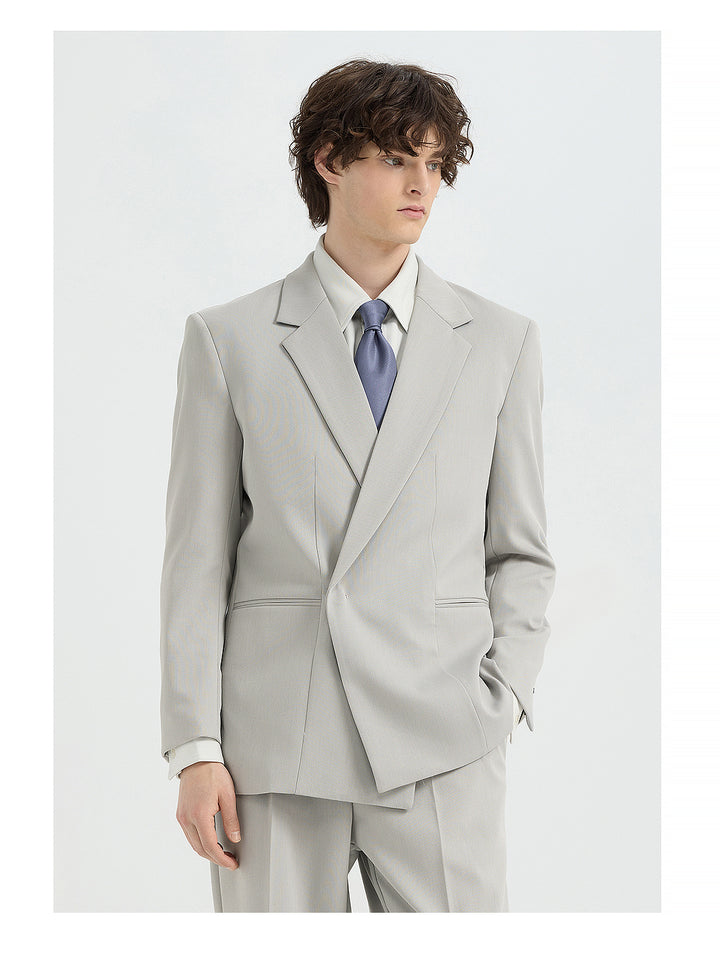 Fashion 2 Pieces Mens Suit Flat Notch Lapel Tuxedos For Wedding (Blazer+Pants) mens event wear