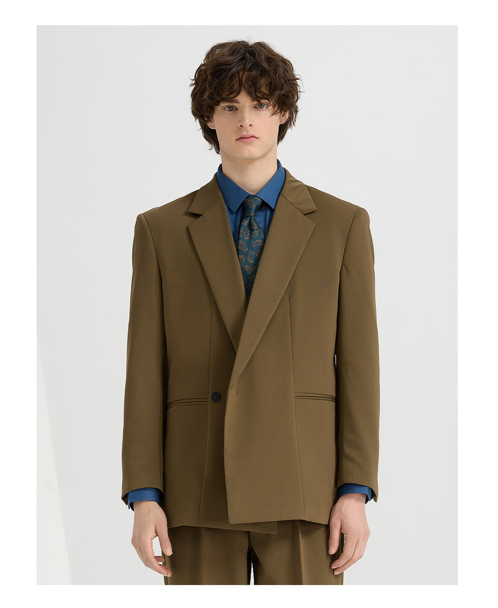 Fashion 2 Pieces Mens Suit Flat Notch Lapel Tuxedos For Wedding (Blazer+Pants) mens event wear