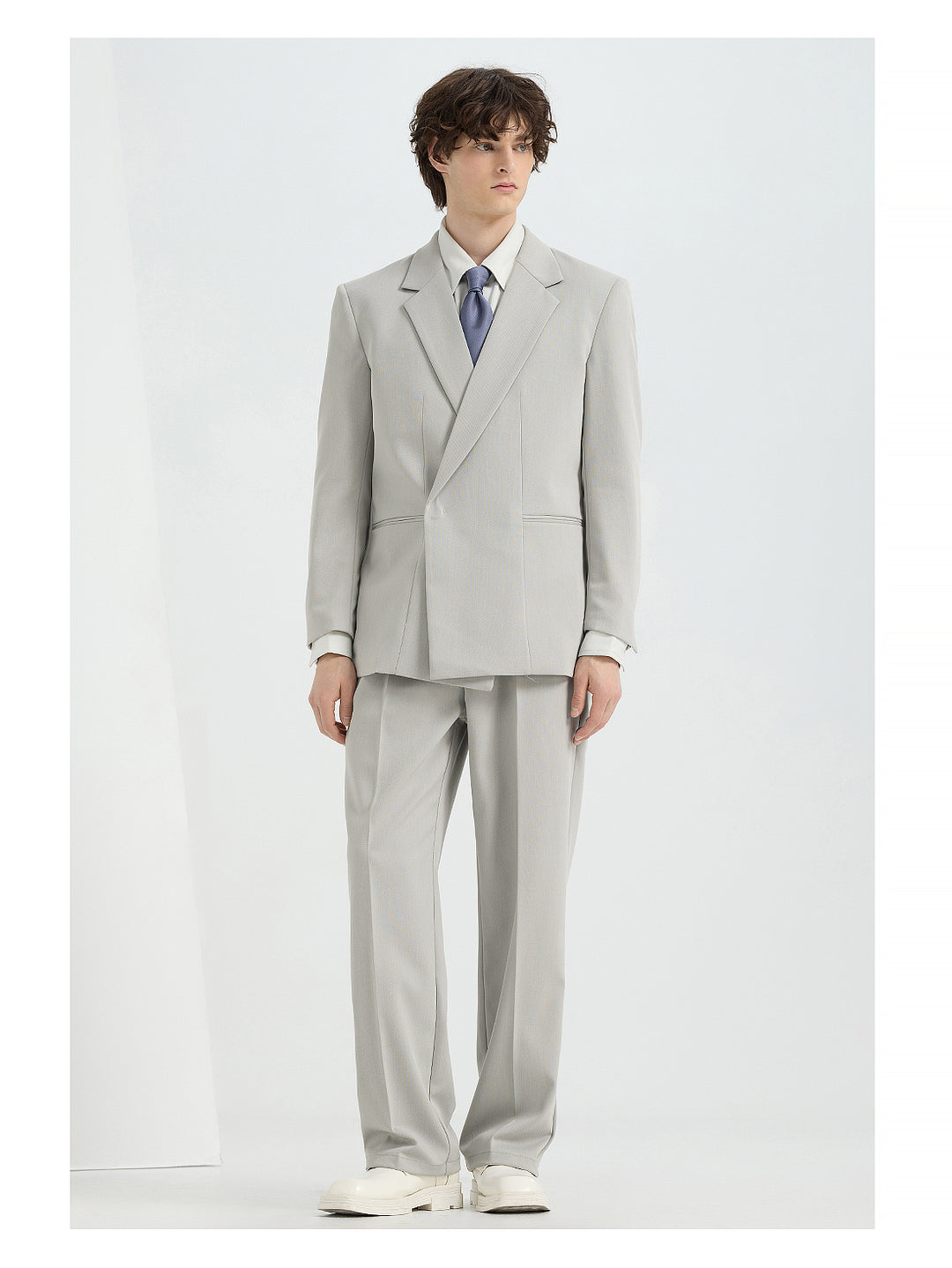 Fashion 2 Pieces Mens Suit Flat Notch Lapel Tuxedos For Wedding (Blazer+Pants) mens event wear