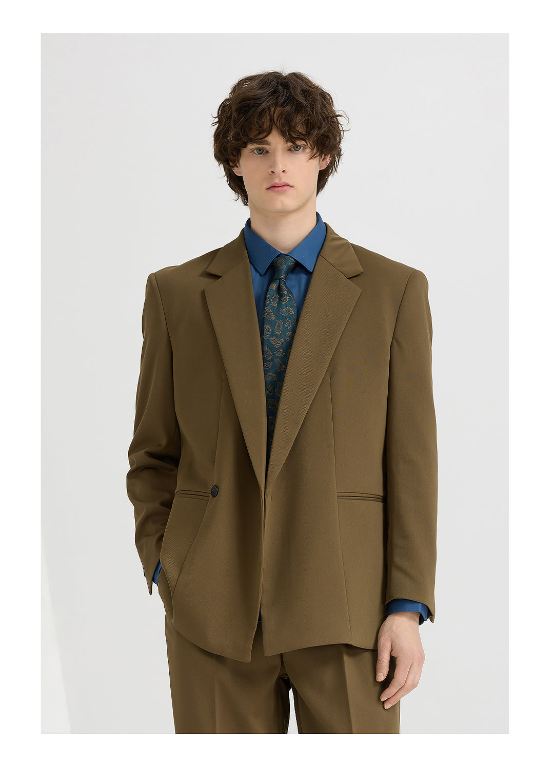 Fashion 2 Pieces Mens Suit Flat Notch Lapel Tuxedos For Wedding (Blazer+Pants) mens event wear