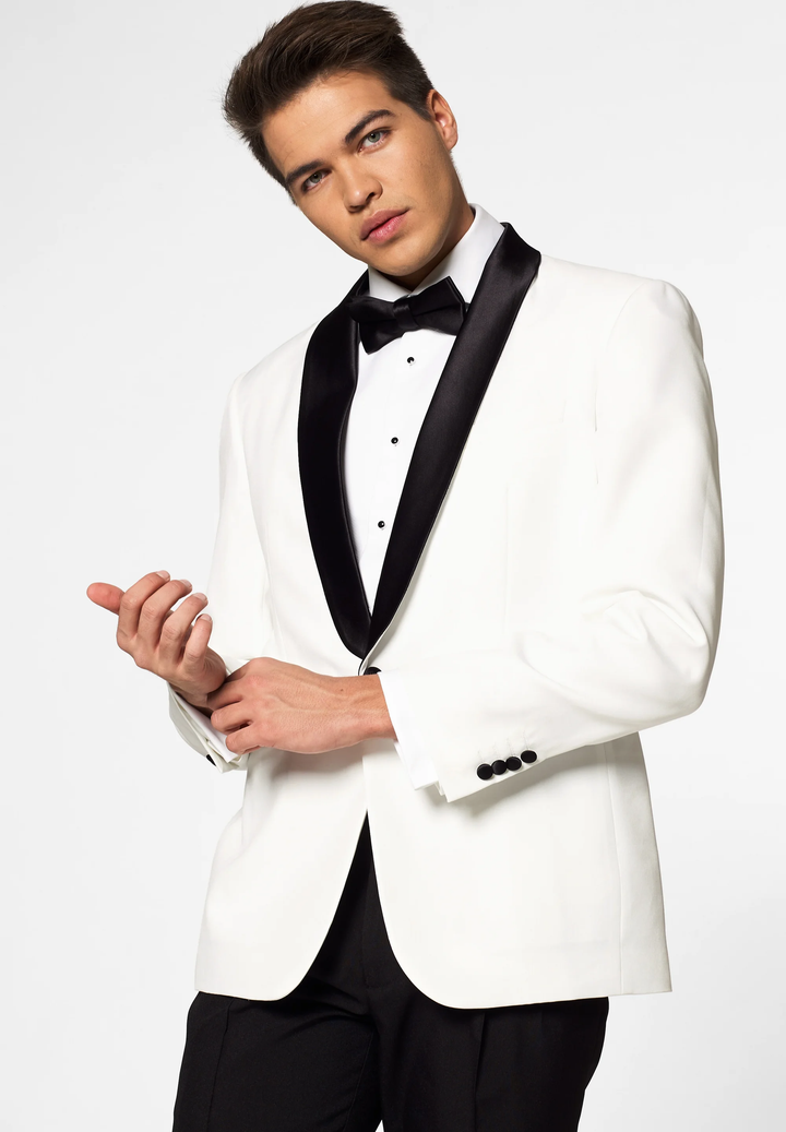 Fashion 2 Pieces Mens Suit Flat Shawl Lapel Tuxedos（Blazer+Pants） mens event wear