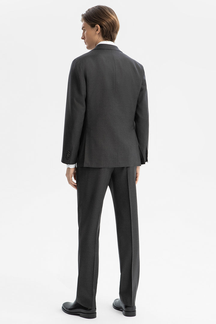 Fashion 3 Pieces Mens Suit Flat Notch Lapel Tuxedos (Blazer+vest+Pants) mens event wear