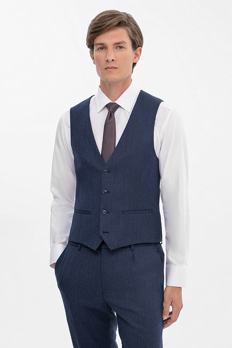 Fashion 3 Pieces Mens Suit Flat Notch Lapel Tuxedos (Blazer+vest+Pants) mens event wear