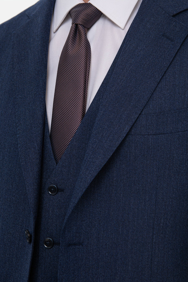 Fashion 3 Pieces Mens Suit Flat Notch Lapel Tuxedos (Blazer+vest+Pants) mens event wear