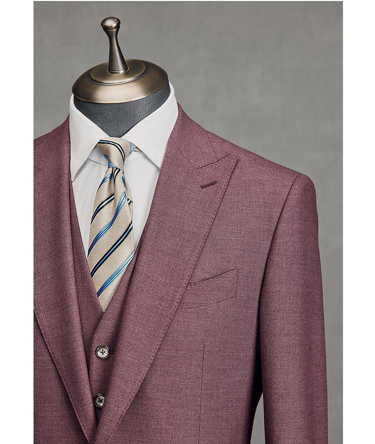 Fashion 3 Pieces Mens Suit Flat Peak Lapel Tuxedos (Blazer+vest+Pants) mens event wear