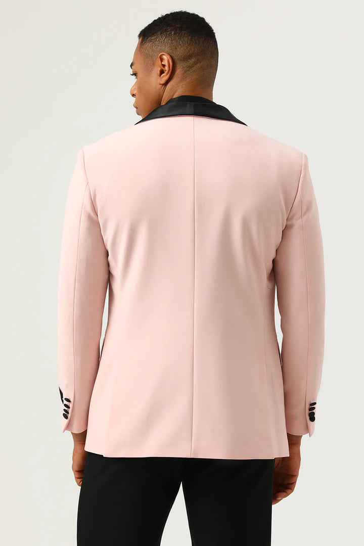 Fashion 3 Pieces Mens Suit Flat Shawl Lapel Tuxedos (Blazer+vest+Pants) mens event wear