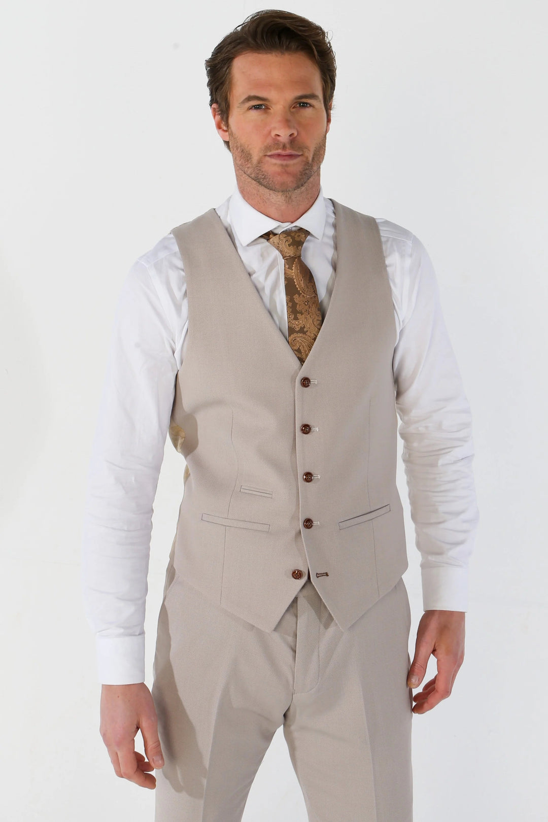 Fashion Men's 3 Pieces Flat Notch Lapel Tuxedos For Party (Blazer+vest+Pants) mens event wear