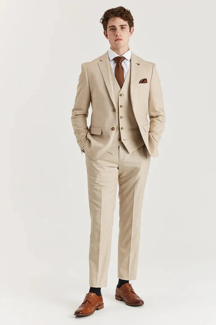 Fashion Men's 3 Pieces Flat Notch Lapel Tuxedos For Party (Blazer+vest+Pants) mens event wear