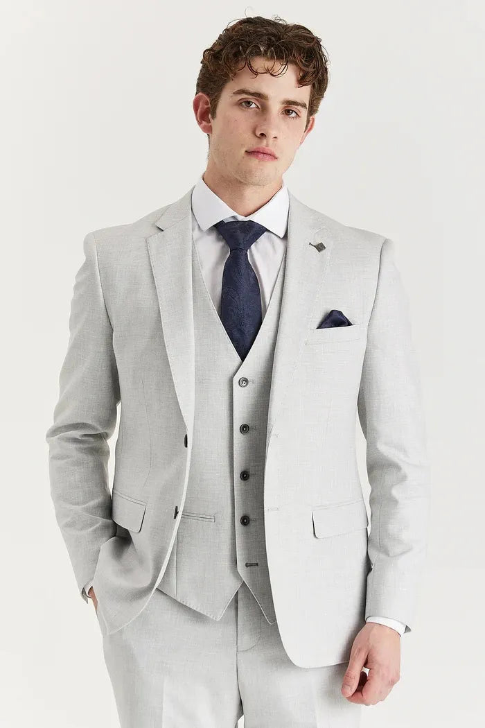 Fashion Men's 3 Pieces Flat Notch Lapel Tuxedos For Party (Blazer+vest+Pants) mens event wear