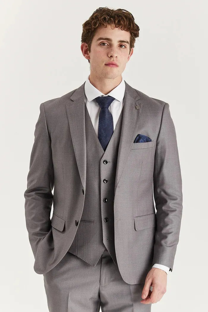 Fashion Men's 3 Pieces Flat Notch Lapel Tuxedos For Party (Blazer+vest+Pants) mens event wear