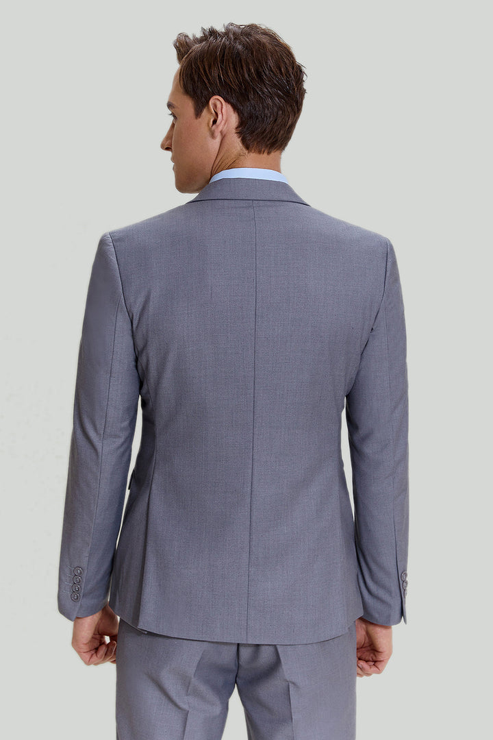 Fashion Men's 3 Pieces Flat Notch Lapel Tuxedos For Party (Blazer+vest+Pants) mens event wear