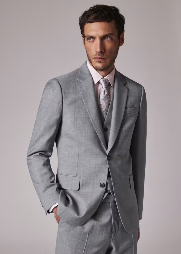 Fashion Men's 3 Pieces Flat Notch Lapel Tuxedos For Party (Blazer+vest+Pants) mens event wear