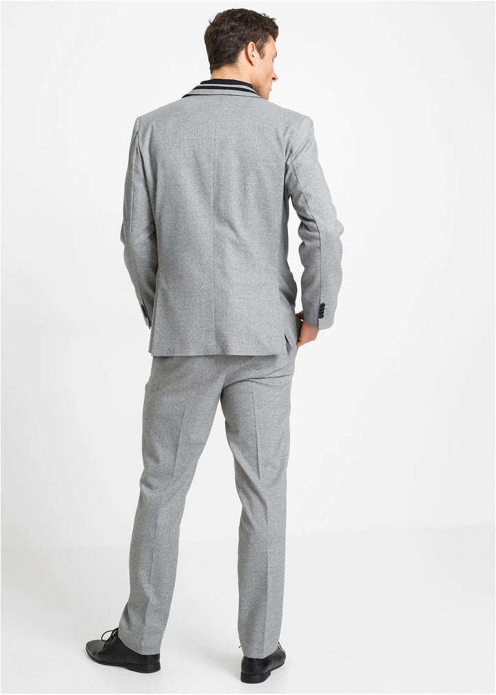 Fashion Men's 3 Pieces Flat Notch Lapel Tuxedos For Party (Blazer+vest+Pants) mens event wear
