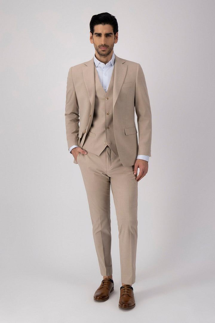 Fashion Men's 3 Pieces Flat Peak Lapel Tuxedos For Party (Blazer+vest+Pants) mens event wear
