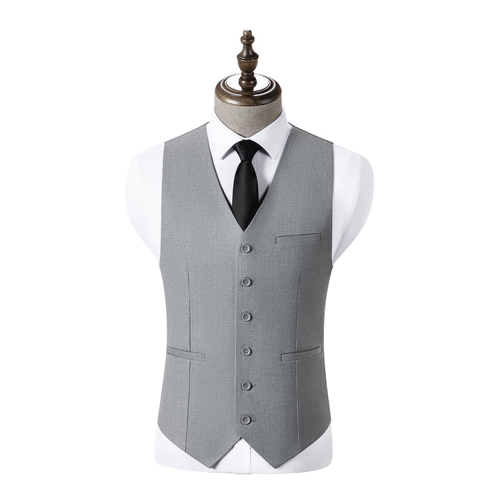 Fashion Men's 3 Pieces Flat Peak Lapel Tuxedos For Party (Blazer+vest+Pants) mens event wear