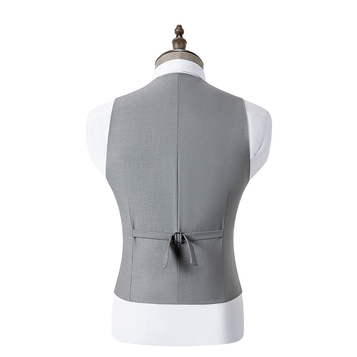 Fashion Men's 3 Pieces Flat Peak Lapel Tuxedos For Party (Blazer+vest+Pants) mens event wear
