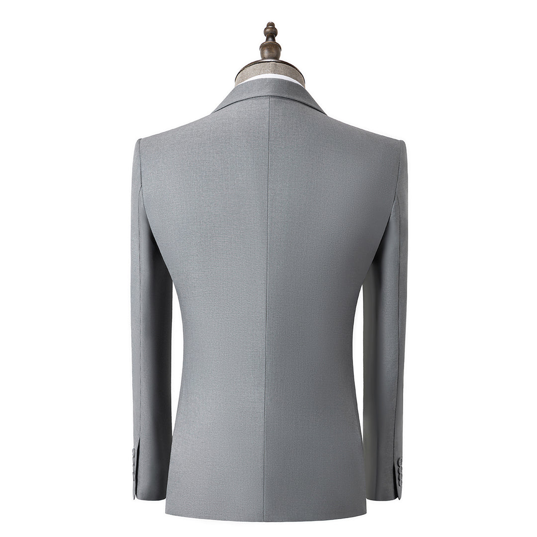 Fashion Men's 3 Pieces Flat Peak Lapel Tuxedos For Party (Blazer+vest+Pants) mens event wear