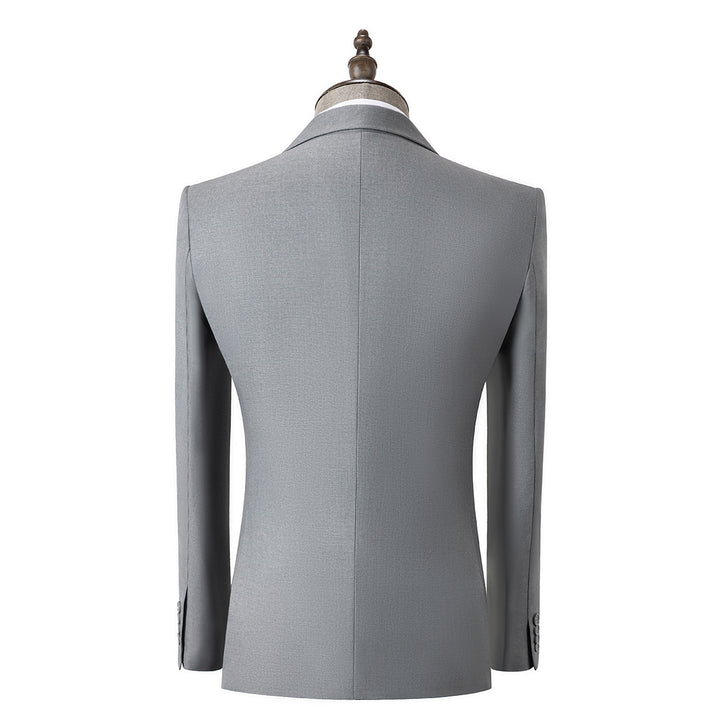 Fashion Men's 3 Pieces Flat Peak Lapel Tuxedos For Party (Blazer+vest+Pants) mens event wear