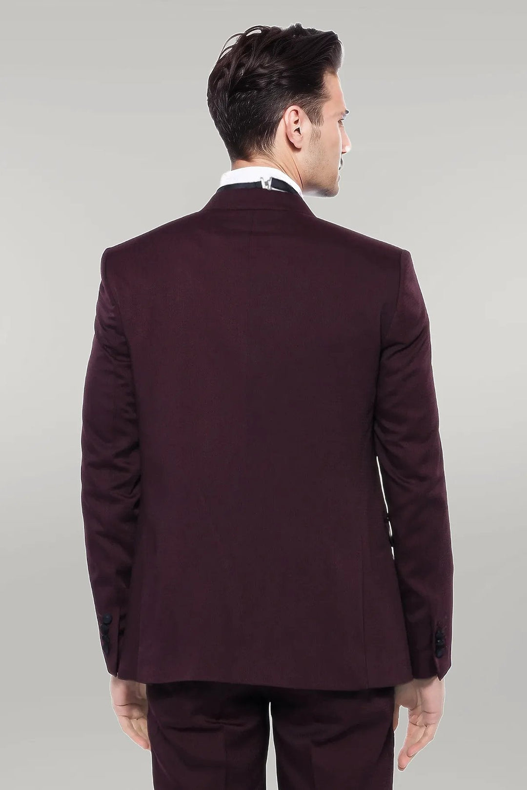 Fashion Men's 3 Pieces Flat Peak Lapel Tuxedos For Party (Blazer+vest+Pants) mens event wear