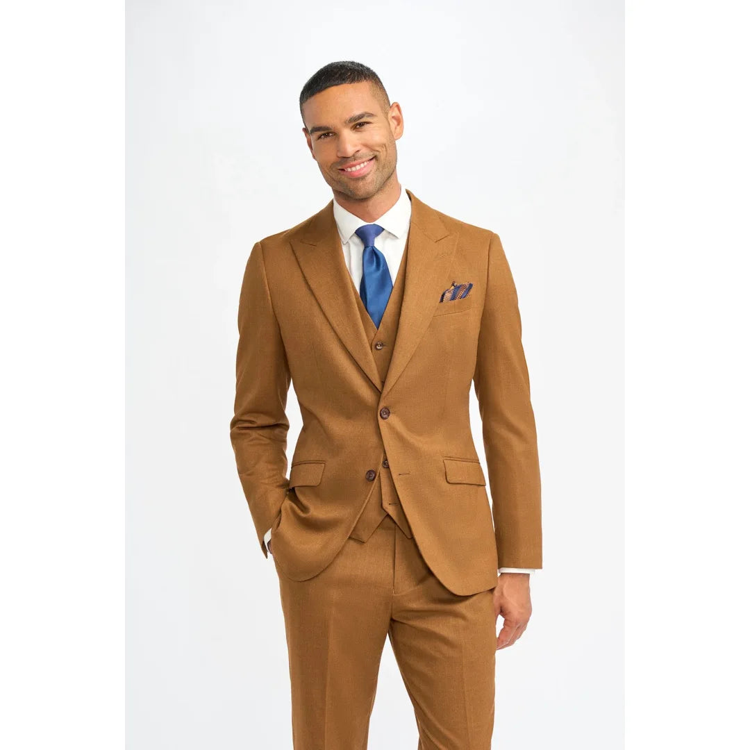 Fashion Men's 3 Pieces Flat Peak Lapel Tuxedos For Party (Blazer+vest+Pants) mens event wear