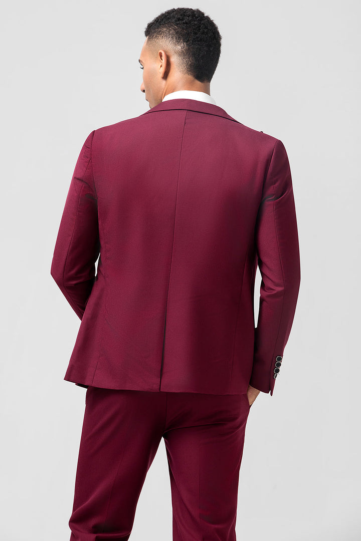 Fashion Men's 3 Pieces Flat Peak Lapel Tuxedos For Party (Blazer+vest+Pants) mens event wear