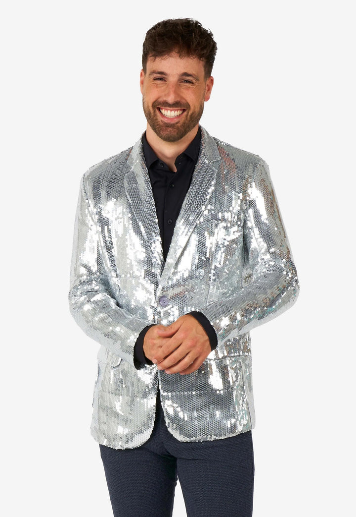 Fashion Men's Gradient Sequined Tuxedo Suit Notch lapel Men's Suit (Blazer + Pants) mens event wear