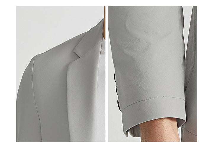 Fashion Men's Slim Fit Notch Lapel Flat Blazer mens event wear