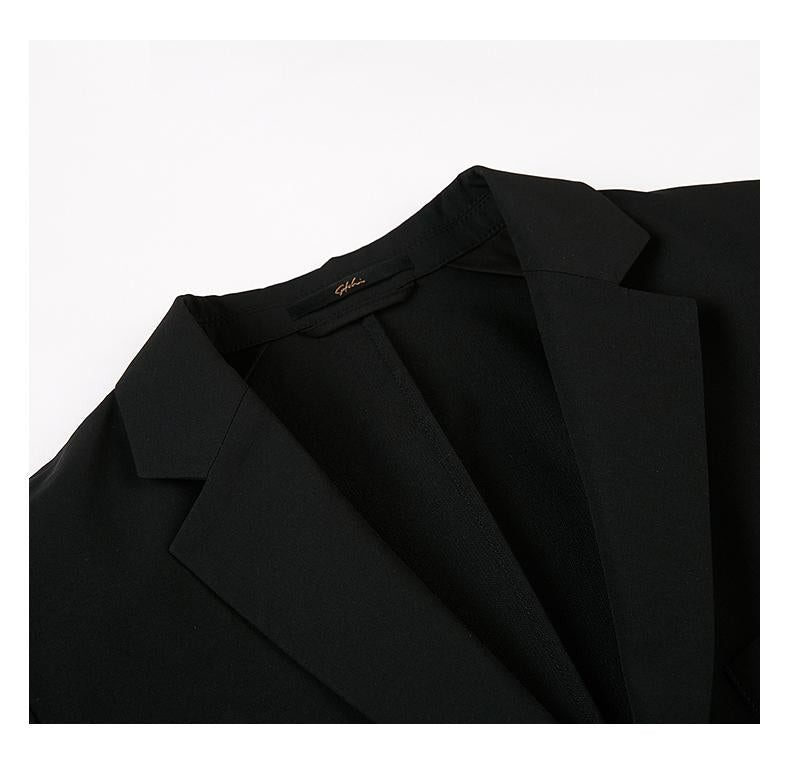 Fashion Men's Slim Fit Notch Lapel Flat Blazer mens event wear