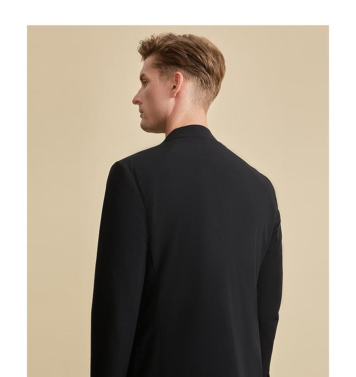 Fashion Men's Slim Fit Notch Lapel Flat Blazer mens event wear
