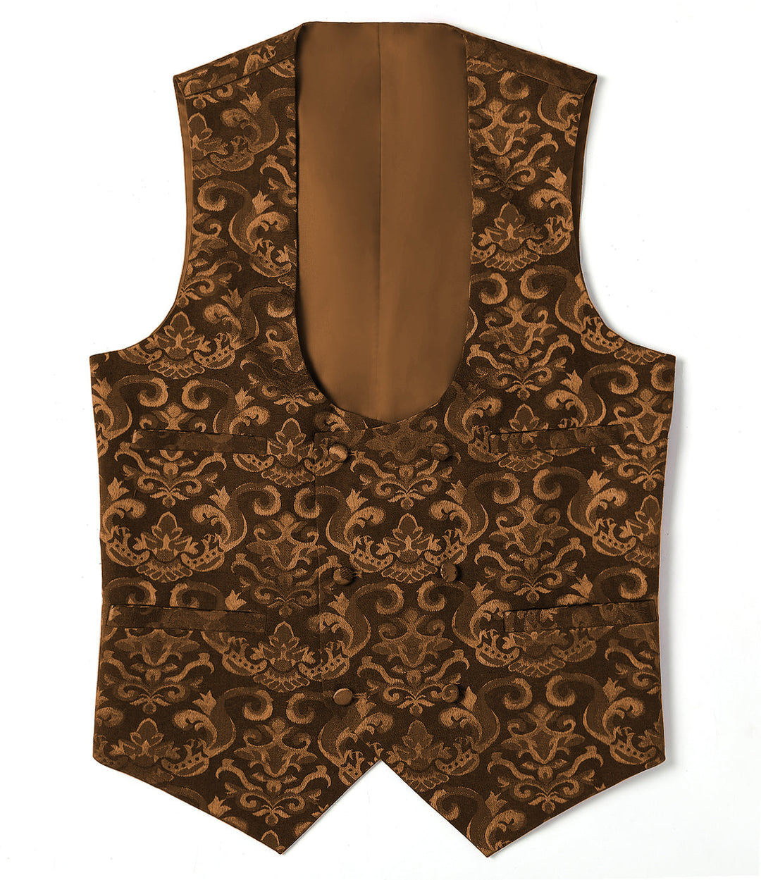 Fashion Men's Suit Vest Regular Fit Patterned U Neck Waistcoat mens event wear