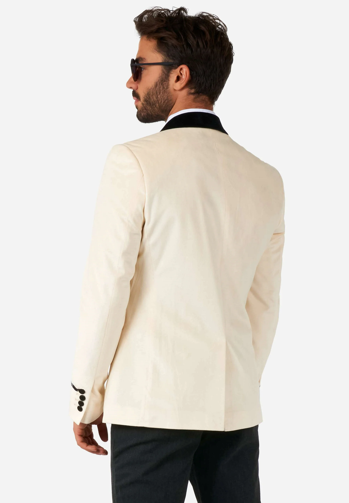 Fashionable Men's 2-piece Suit Velvet Shawl Collar Wedding Suit (Blazer+Pants) mens event wear