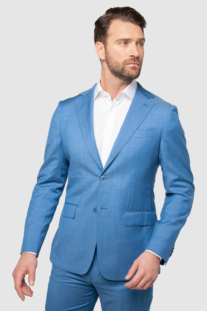 Forma 2 Piece Men's Suit Flat Notched Wedding Lapel (Blazer + Pants) mens event wear