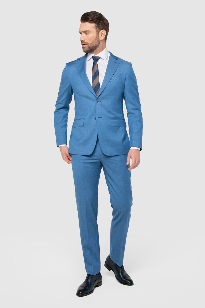 Forma 2 Piece Men's Suit Flat Notched Wedding Lapel (Blazer + Pants) mens event wear