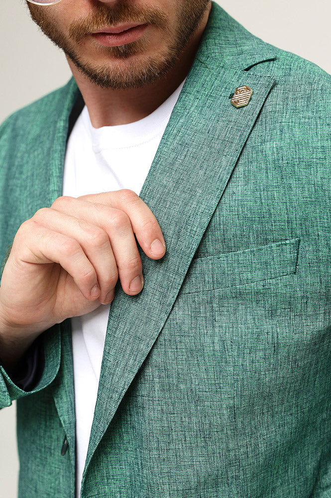 Formal 2 Pieces Mens Suit Flat Notch Lapel Tuxedos For Wedding (Blazer+Pants) mens event wear