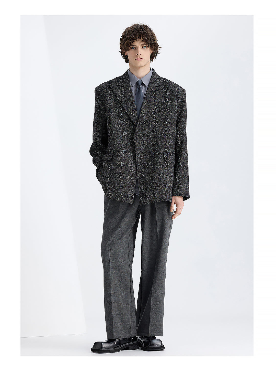 Formal 2 Pieces Mens Suit Flat Peak Lapel Tuxedos For Wedding (Blazer+Pants) mens event wear