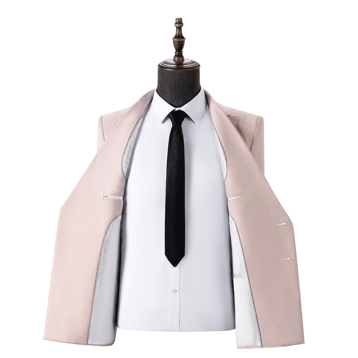 Formal 2 Pieces Mens Suit Flat Peak Lapel Tuxedos For Wedding (Blazer+Pants) mens event wear