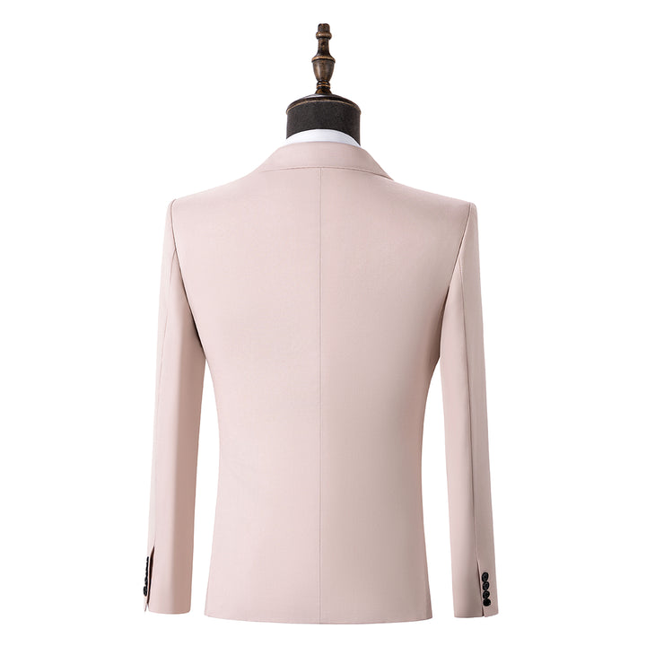 Formal 2 Pieces Mens Suit Flat Peak Lapel Tuxedos For Wedding (Blazer+Pants) mens event wear