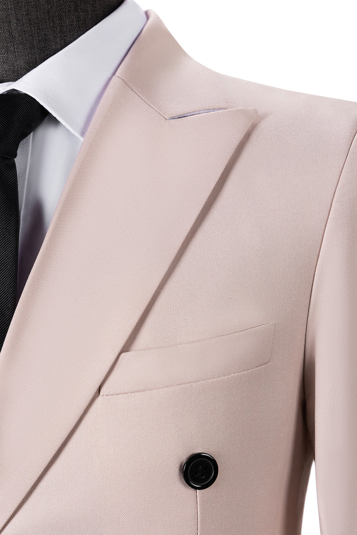 Formal 2 Pieces Mens Suit Flat Peak Lapel Tuxedos For Wedding (Blazer+Pants) mens event wear