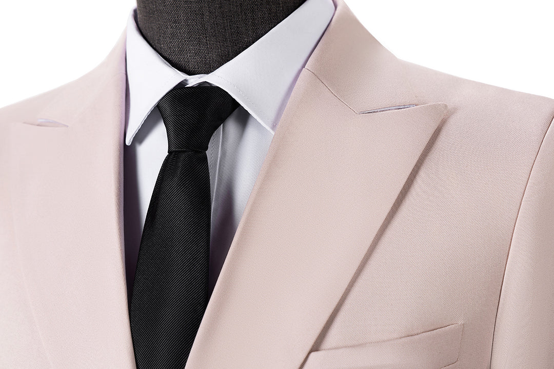 Formal 2 Pieces Mens Suit Flat Peak Lapel Tuxedos For Wedding (Blazer+Pants) mens event wear