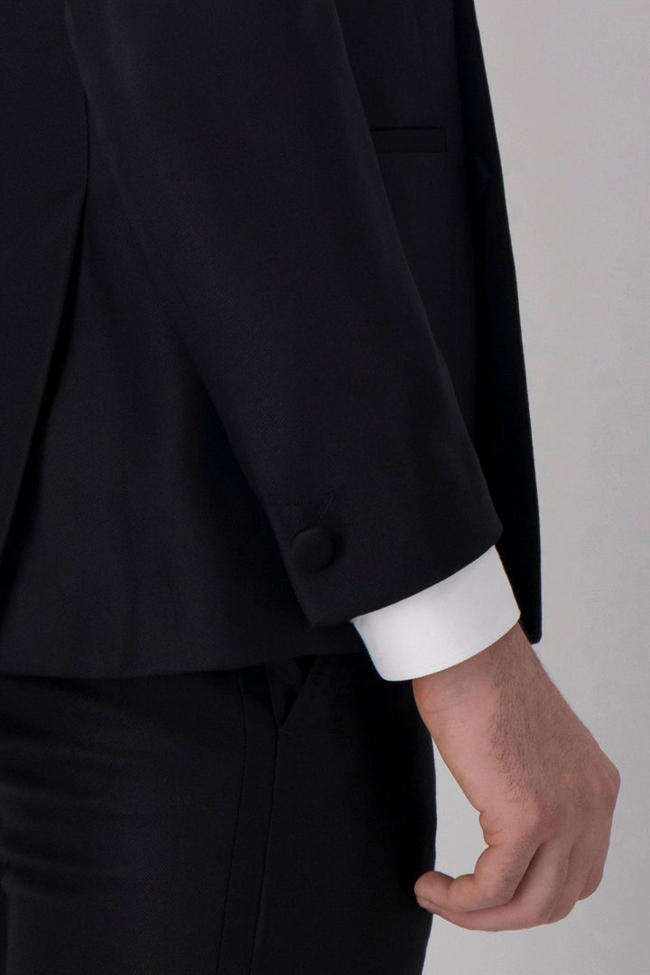 Formal 2 Pieces Mens Suit Flat Peak Lapel Tuxedos For Wedding (Blazer+Pants) mens event wear