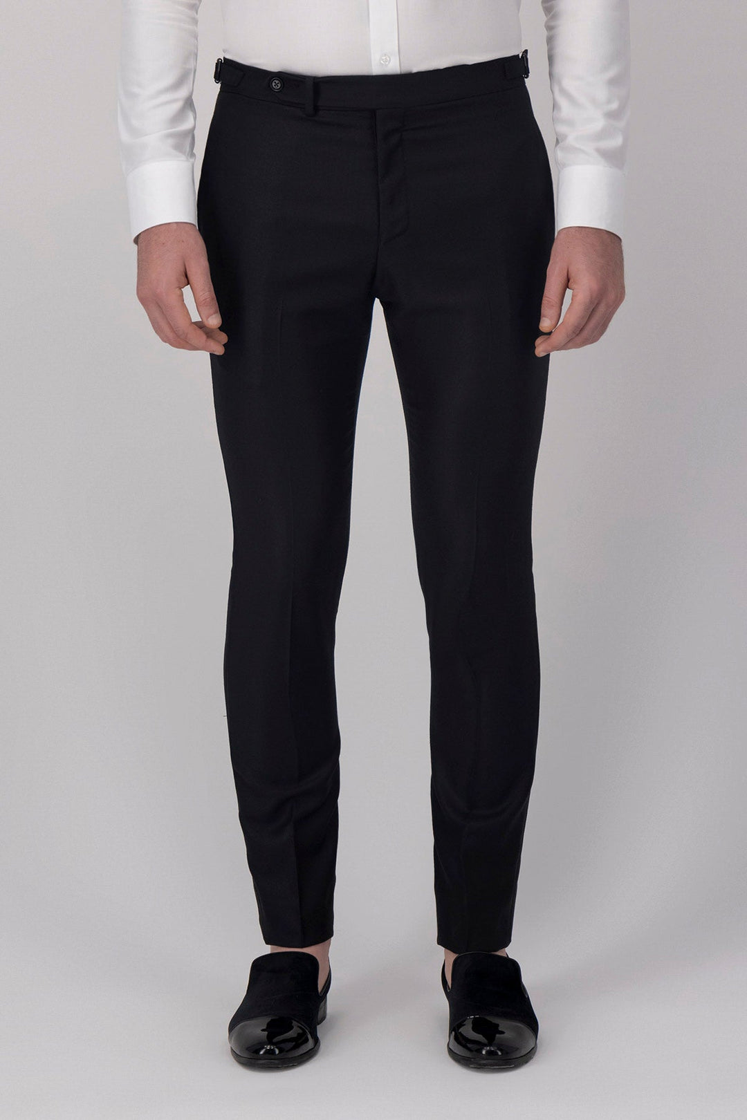 Formal 2 Pieces Mens Suit Flat Peak Lapel Tuxedos For Wedding (Blazer+Pants) mens event wear