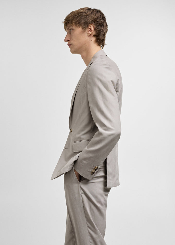 Formal 2 Pieces Mens Suit Flat Peak Lapel Tuxedos For Wedding (Blazer+Pants) mens event wear