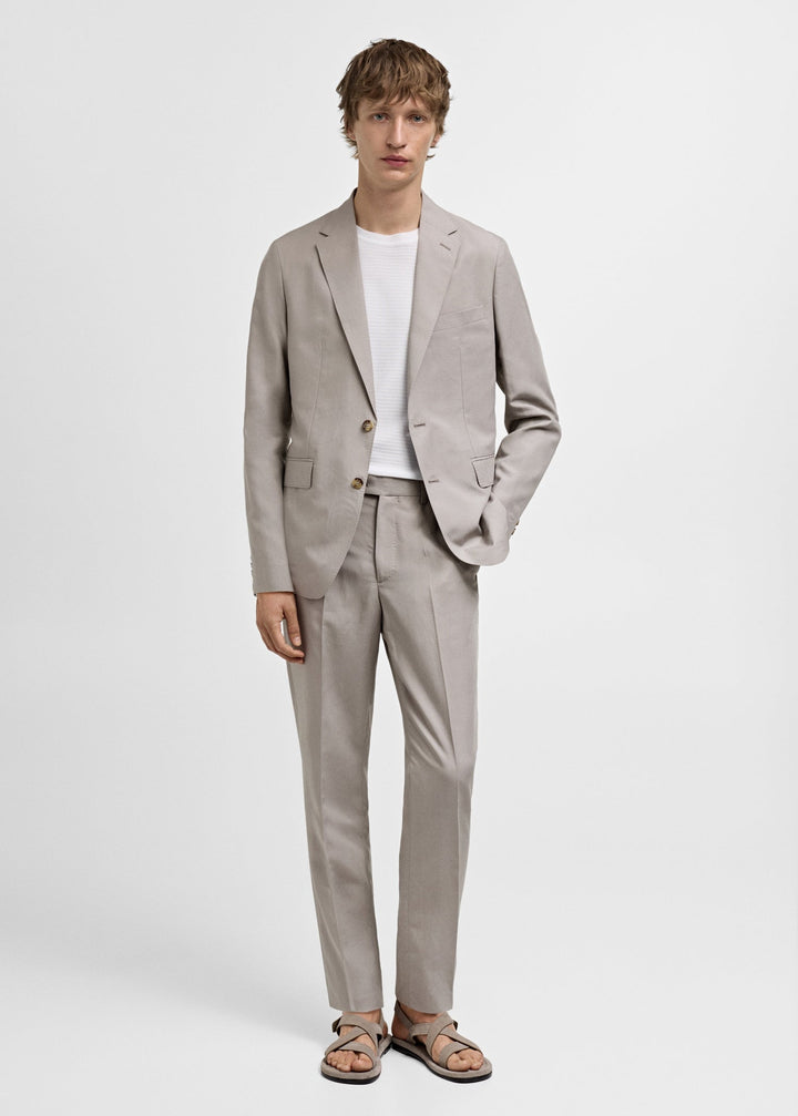 Formal 2 Pieces Mens Suit Flat Peak Lapel Tuxedos For Wedding (Blazer+Pants) mens event wear