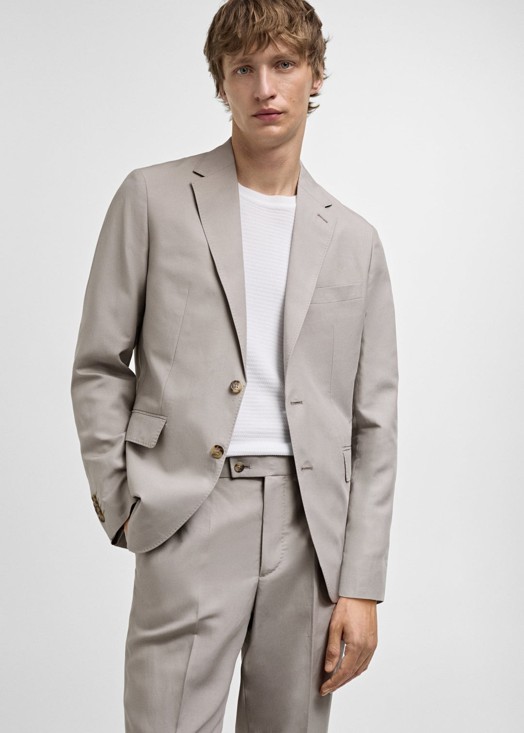 Formal 2 Pieces Mens Suit Flat Peak Lapel Tuxedos For Wedding (Blazer+Pants) mens event wear