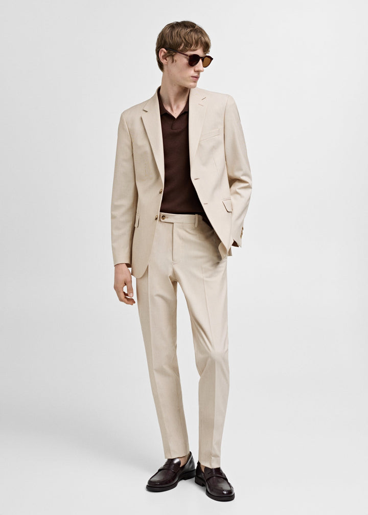 Formal 2 Pieces Mens Suit Flat Peak Lapel Tuxedos For Wedding (Blazer+Pants) mens event wear