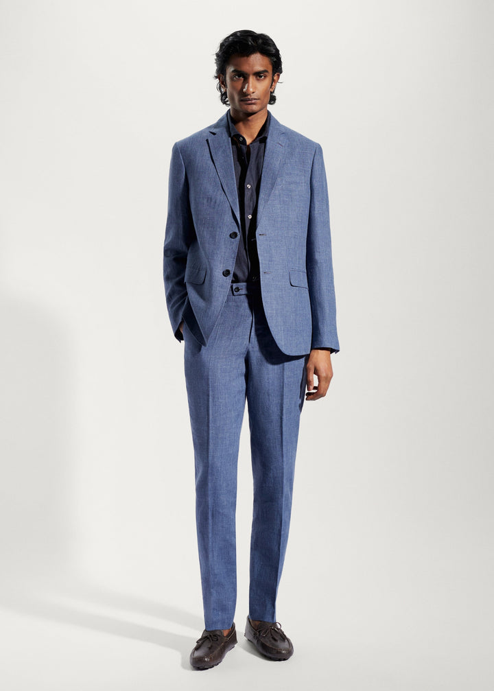 Formal 2 Pieces Mens Suit Flat Peak Lapel Tuxedos For Wedding (Blazer+Pants) mens event wear
