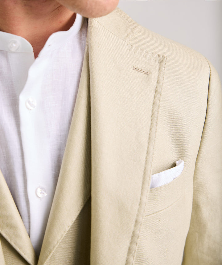 Formal 3 Pieces Mens Suit Flat Linen Notch Lapel Suit(Blazer+Vest+Pants) mens event wear