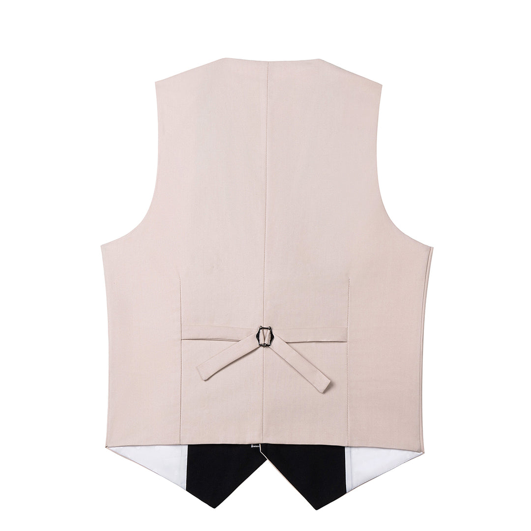 Formal 3 Pieces Mens Suit Flat Shawl Lapel Tuxedos (Blazer+vest+Pants) Mens Event Wear